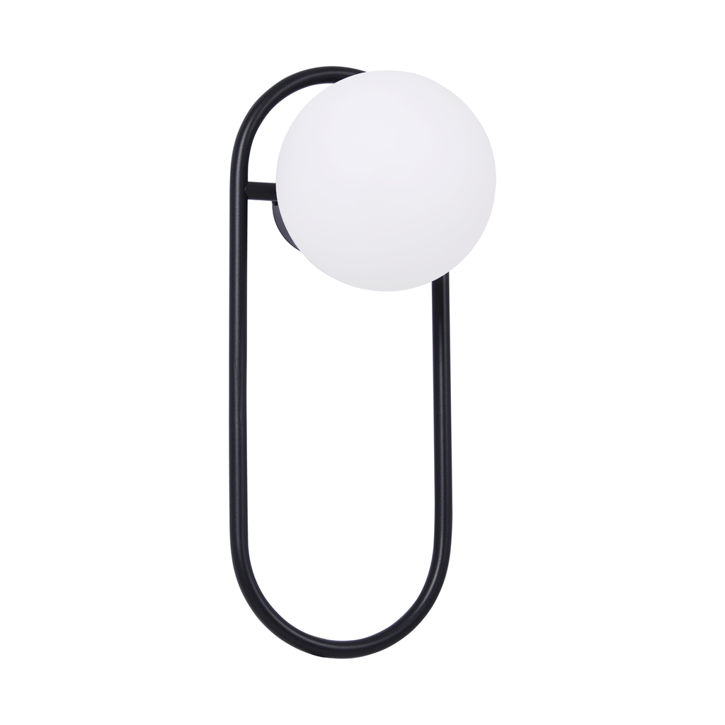 Nástenné svietidlo FINESTRA guľa čierne