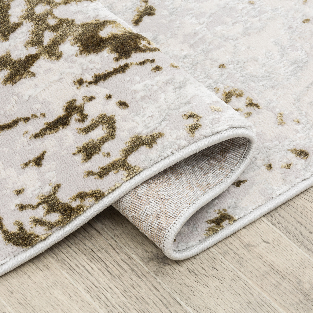 Abstraktný koberec SUNSET zlatý 120x170 cm