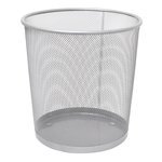 Kovová smetná nádoba strieborná 28 cm