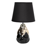 Stolná lampa glamour čierno-zlatá 29,5 cm