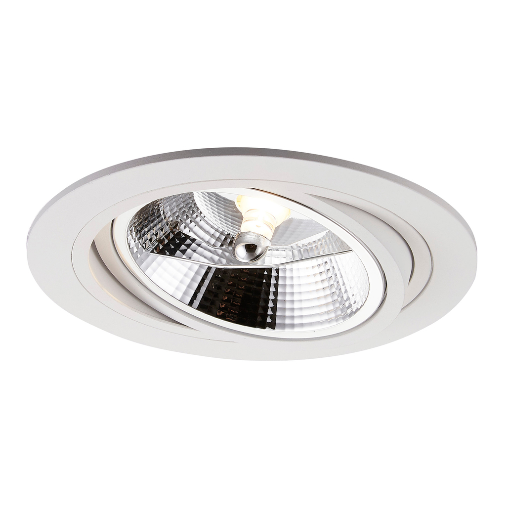 Zapustené halogénové svietidlo očko CHUCK 16 cm biele