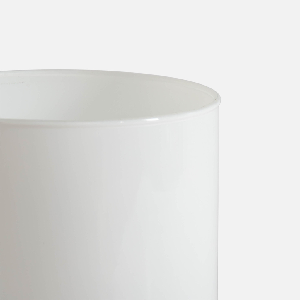 Sklenená váza biela LUCA 29 cm