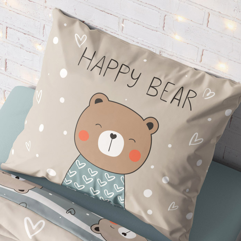 Posteľná bielizeň LULULAND MEDVEĎ BALÓN 160x200 cm