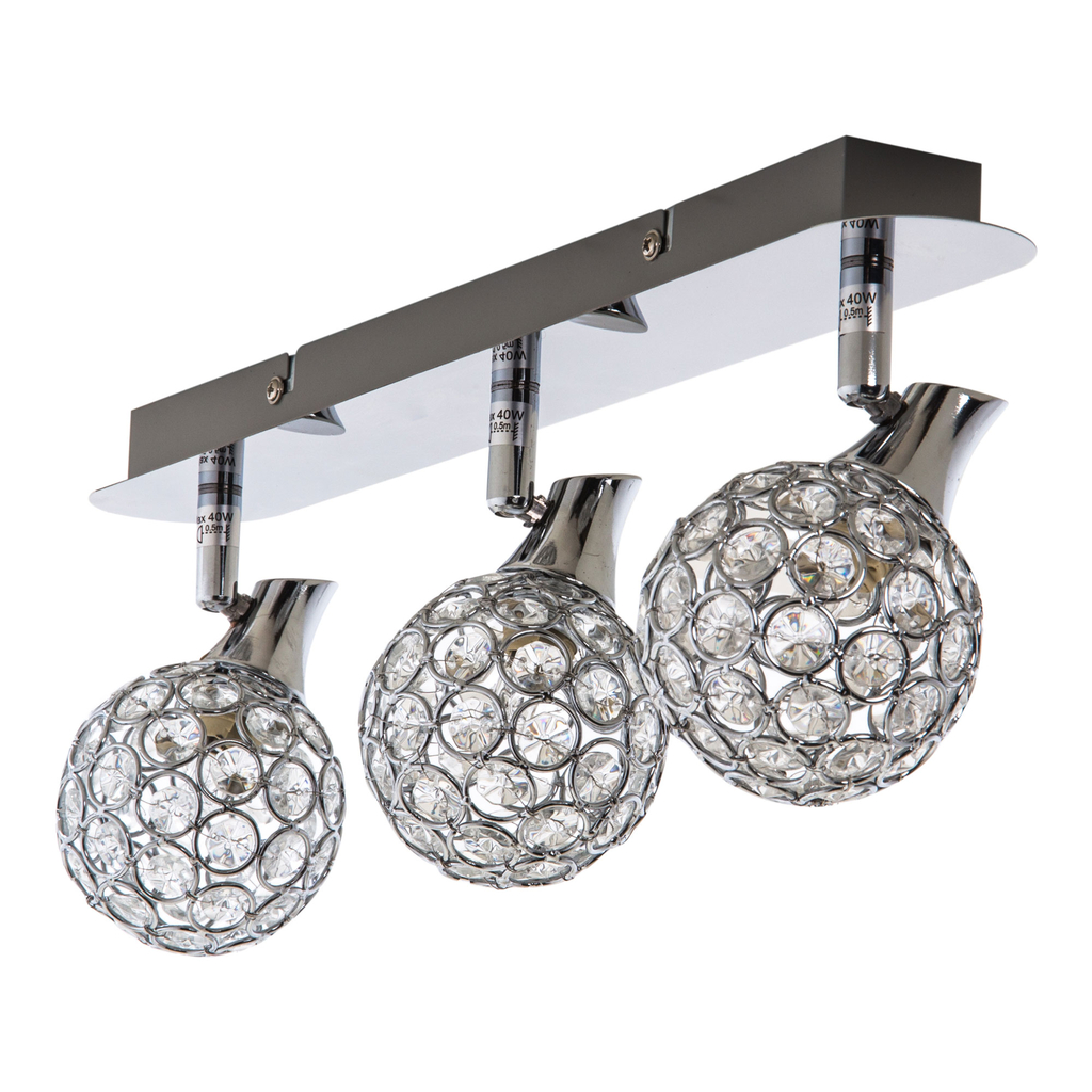 Lišta LED 3-bodová chrómová ELIA