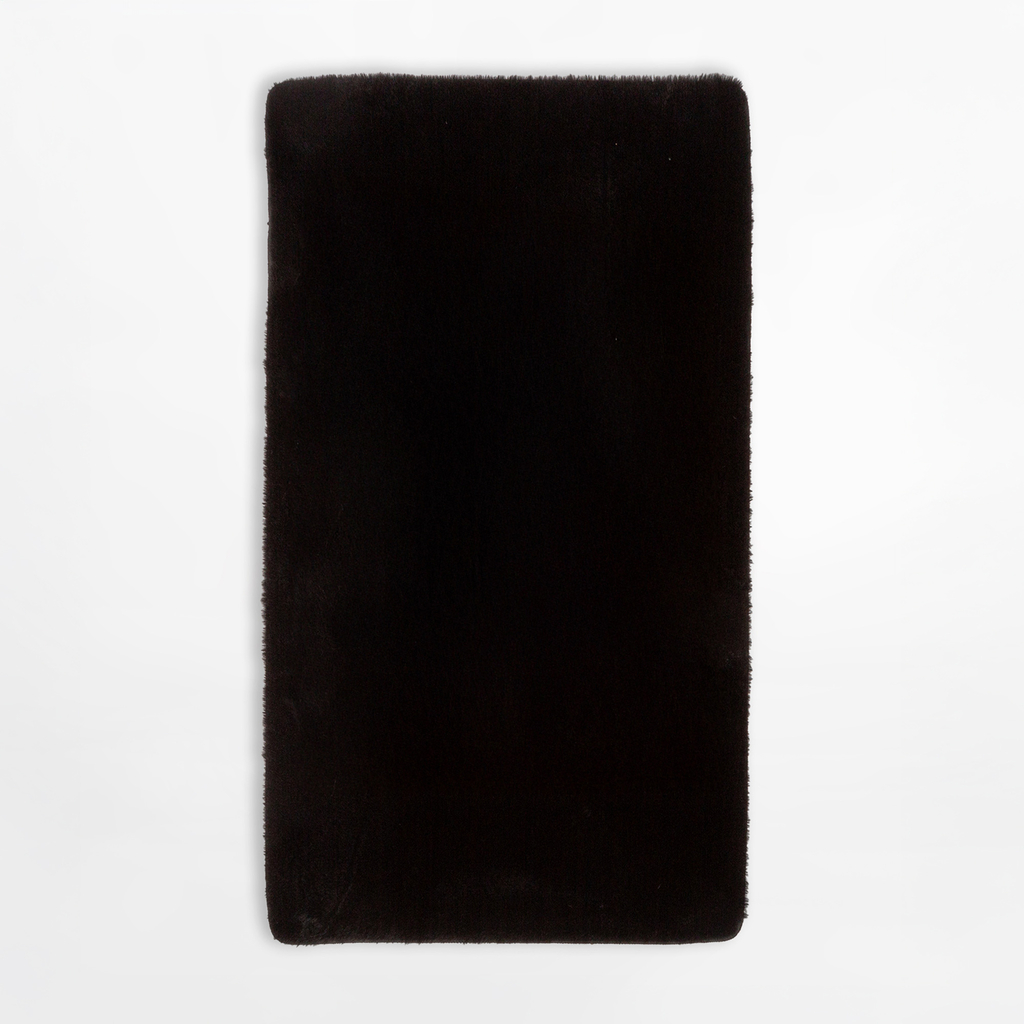 Moderný koberec RABBIT čierny, 80x150 cm