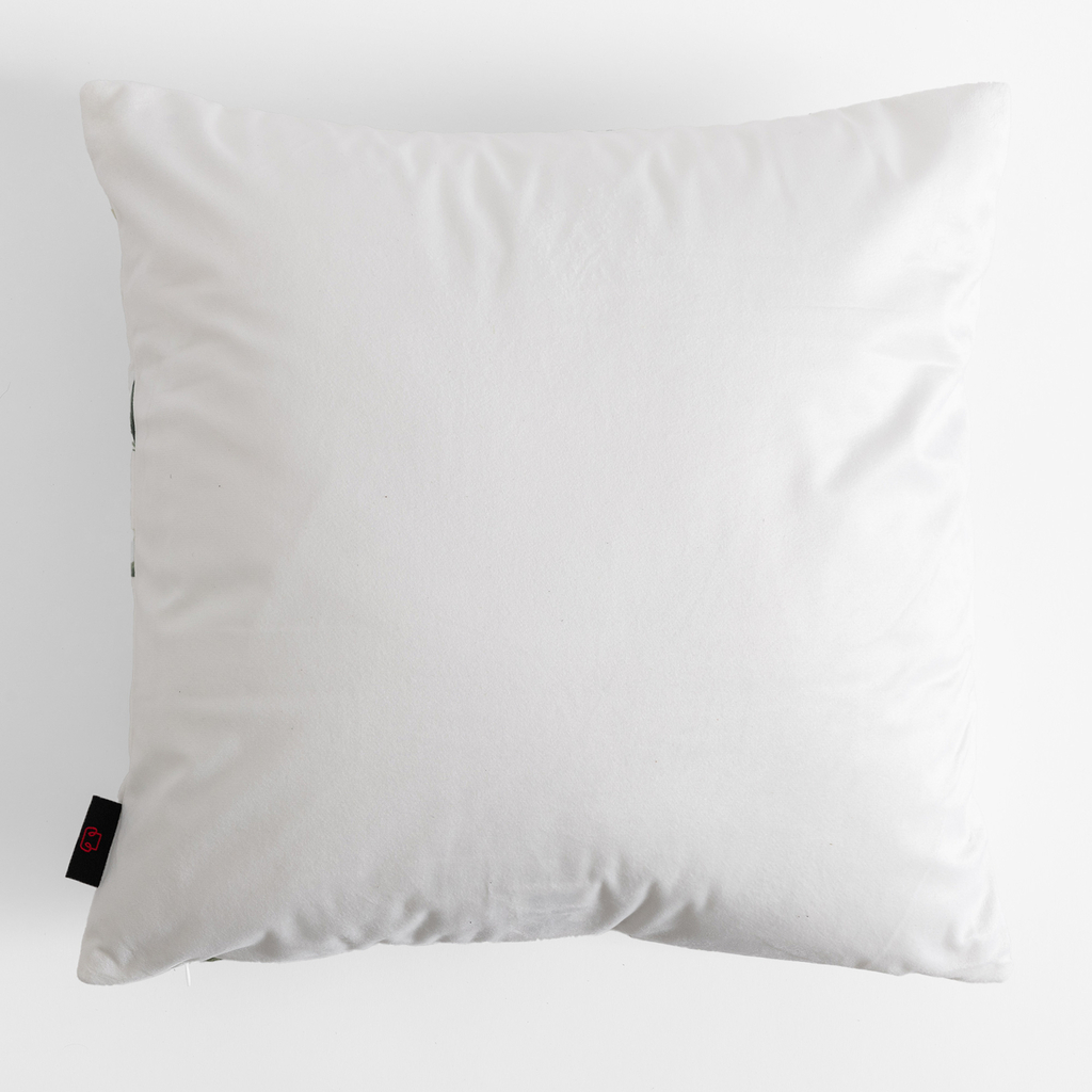 Dekoračná obliečka na vankúš LISTY v bielej farbe OLIVE 45x45 cm