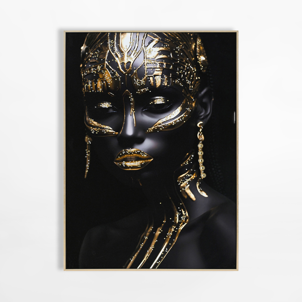 Obraz na plátne v glamour štýle AFRIKA ŽENA II 62x92 cm