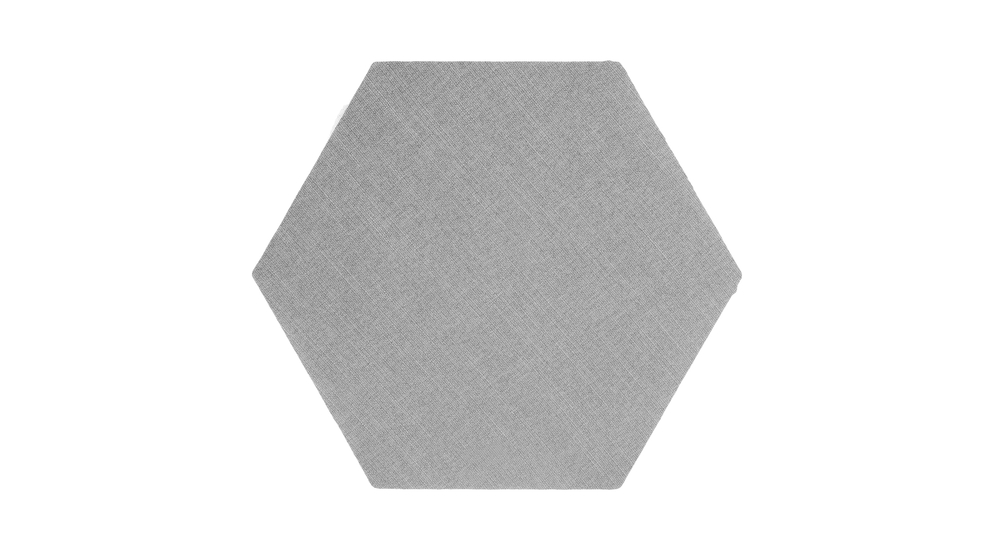 Čalúnený panel FIBI HEXAGON 20x20, šedý