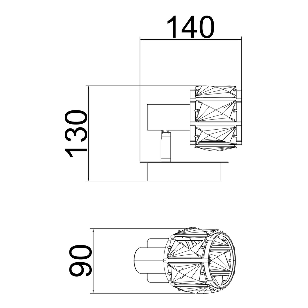 Nástenné svietidlo NIASA CK20181015-1