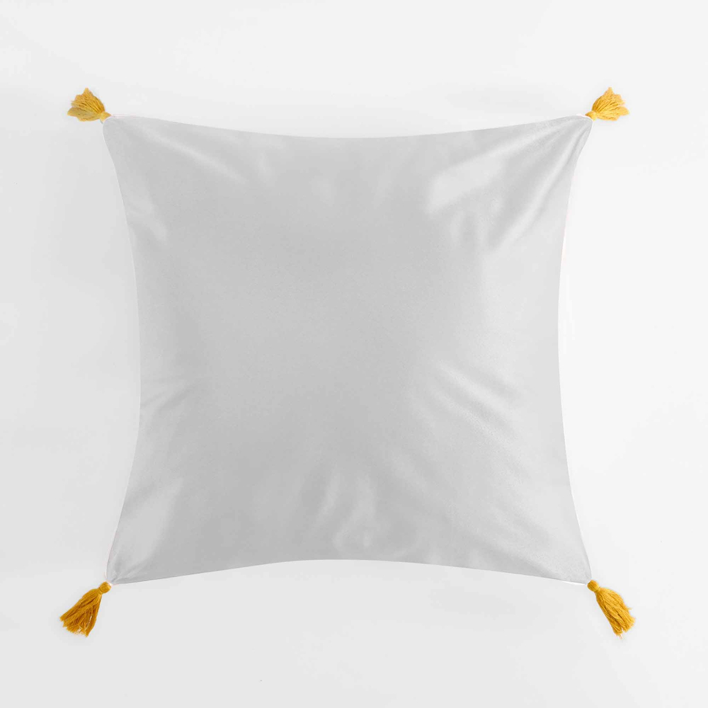 Dekoračná obliečka vyšívaná svetlosivá FOLKY 45x45 cm