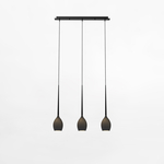 Závesné svietidlo čierne 3xE14 FIORE III