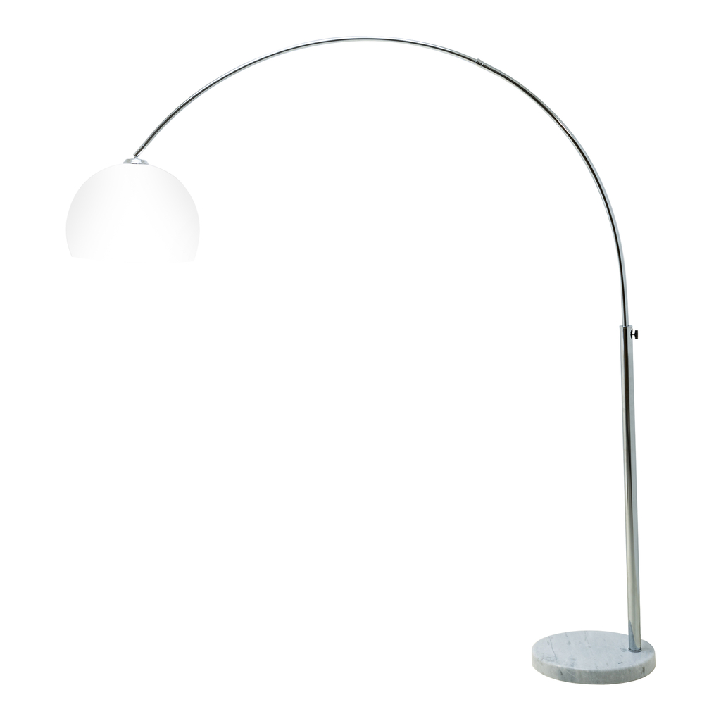 Oblúkové stojace svietidlo do obývačky VISION