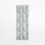 Záves na kolieskach bielo-tyrkysová AVA 140x250 cm