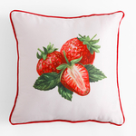 Dekoračná obliečka na vankúš s motívom jahôd FRUITS 40x40 cm