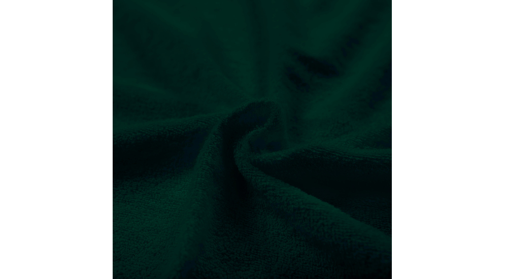 Plachta s gumičkou fľašková zelená FROTÉ 180 x 220 cm