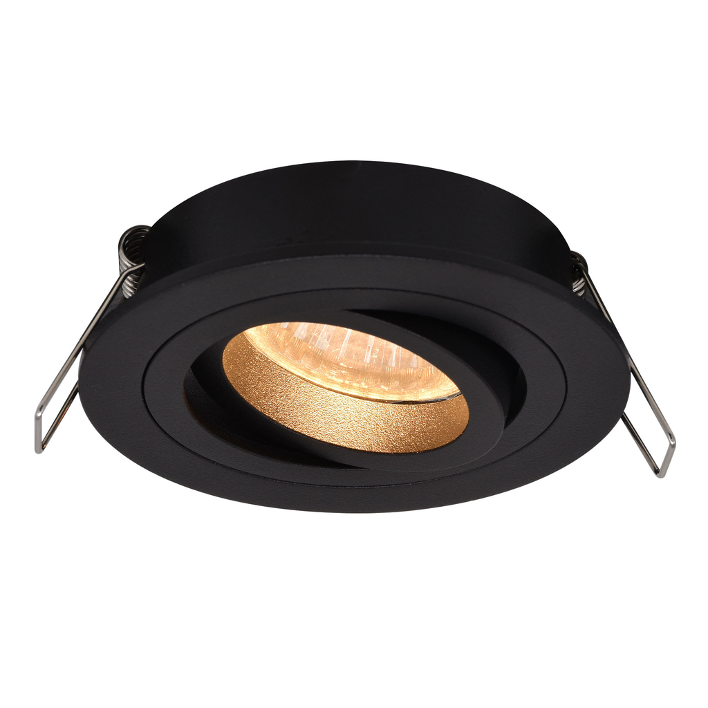 Zapustené halogénové svietidlo CHUCK čierne