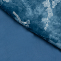 Modrá velúrová vrchná prikrývka TIARA 180 x 200 cm
