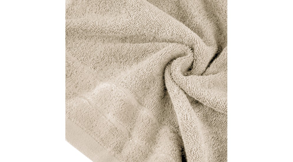 Béžový bavlnený uterák DAMLA 70x140 cm