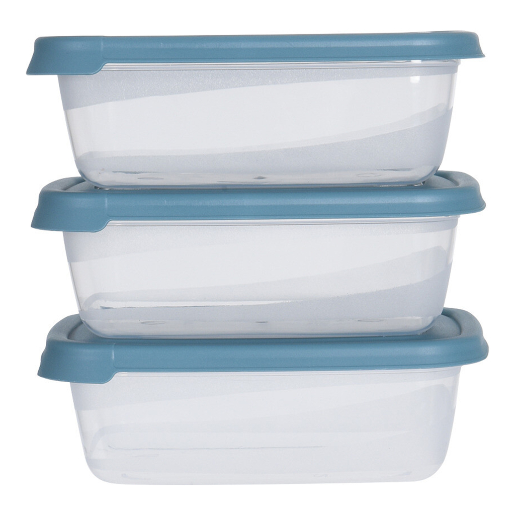 Súprava 3 nádob s vekom 600 ml MIX