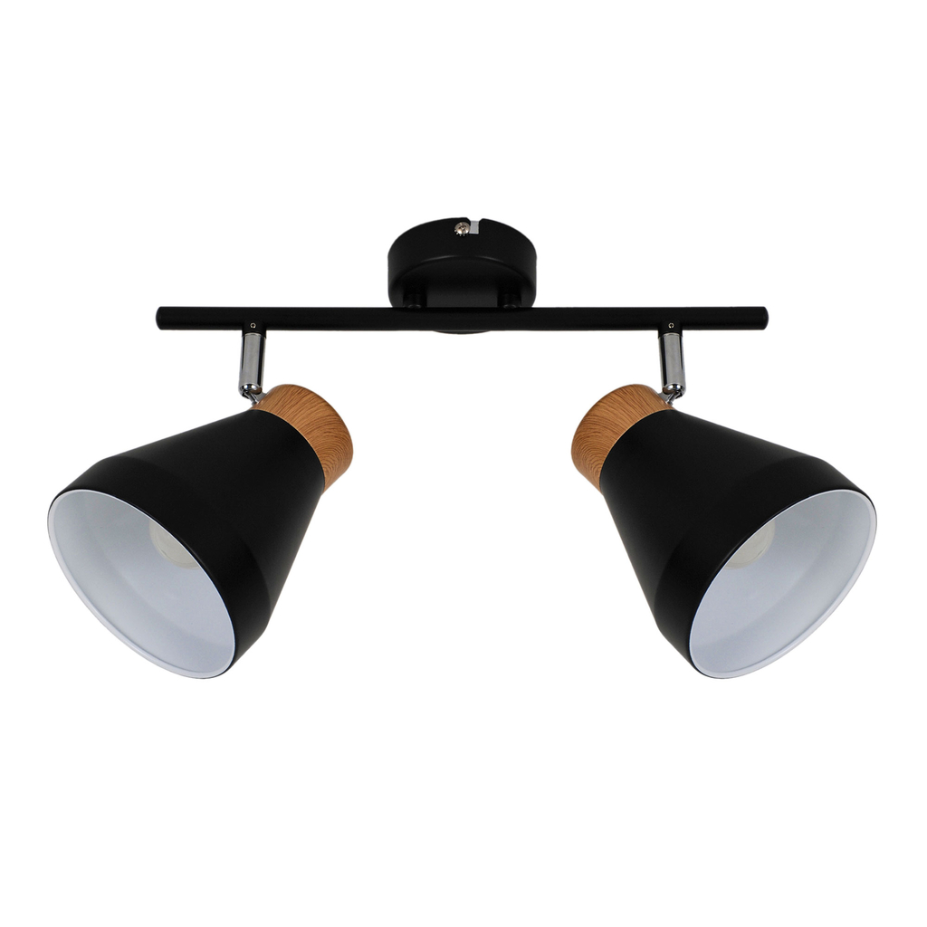 Stropné 2-bodové svietidlo, matná čierna HANDA