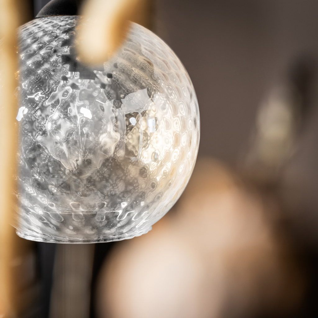 Závesné svietidlo s transparentným tienidlom MIX fi 18 cm