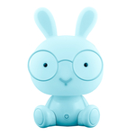 Nočná lampa modrá LED KRÁLIK