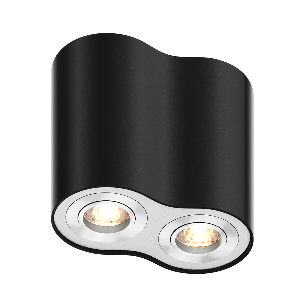 Zapustené 2-bodové svietidlo čierne RONDOO SL 2