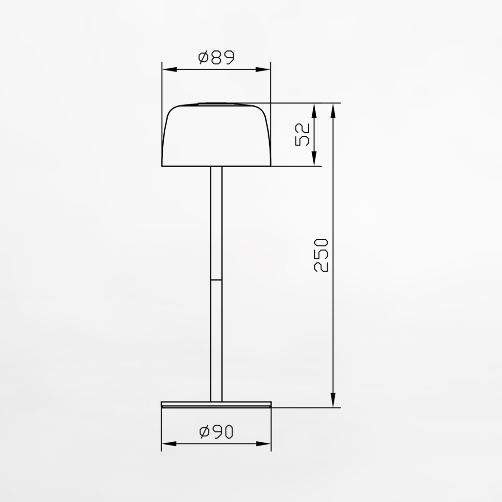 Stolná lampa LED IP44 zelená POCO