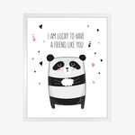 Obraz s motívom spiaceho medvedíka PANDA 40x50 cm