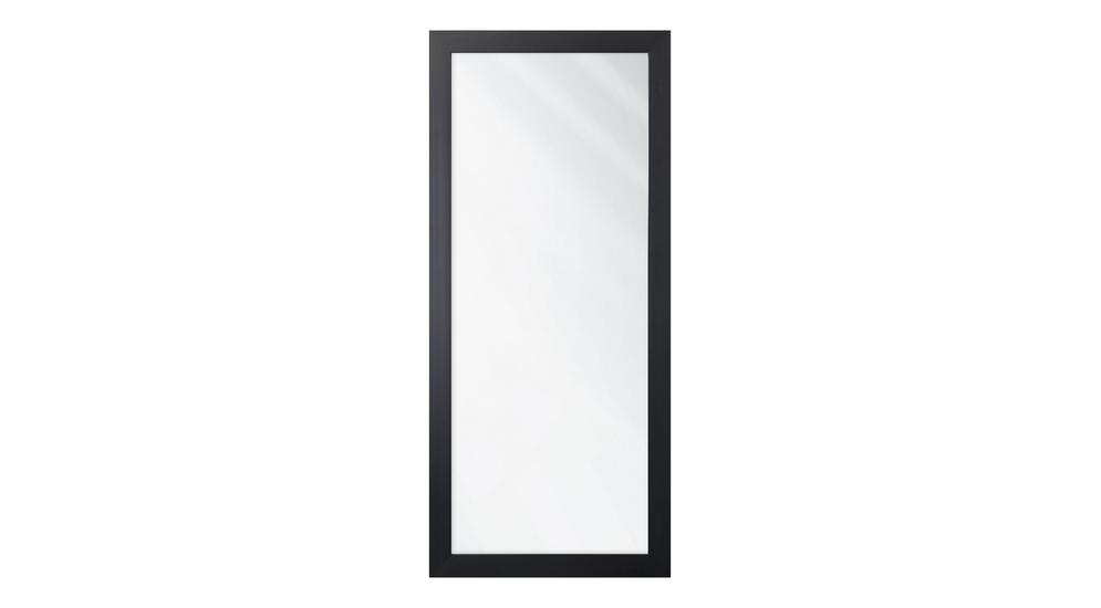 Zrkadlo s matným čiernym rámom SLIM 47,5 x 107,5 cm
