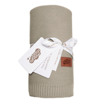 Detská deka bambusová béžová MAYA MOO 80x100 cm