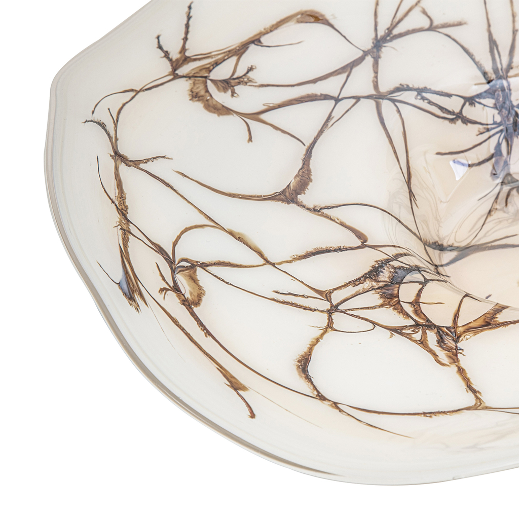 Servírovací tanier RETRO biely 45 cm