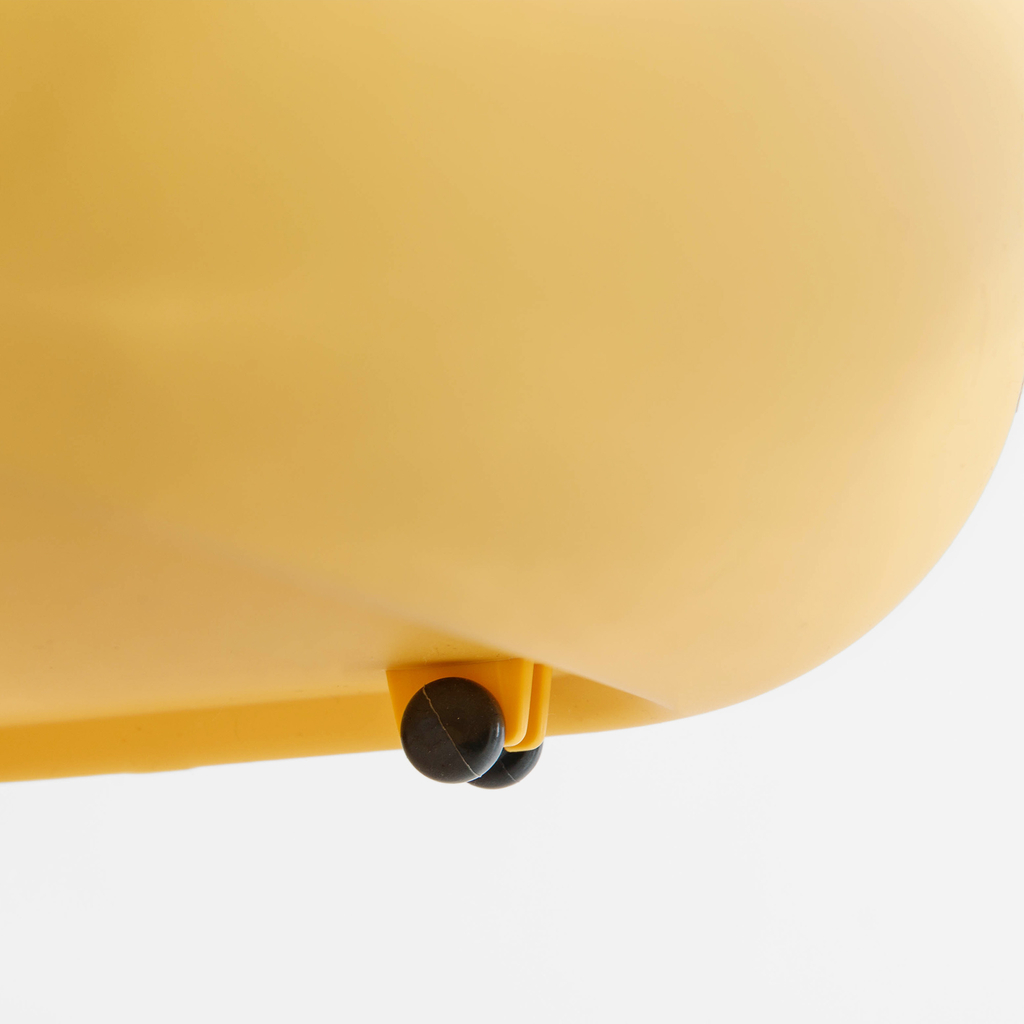 Úložný box na kolieskach, žlté, 40x32x26 cm