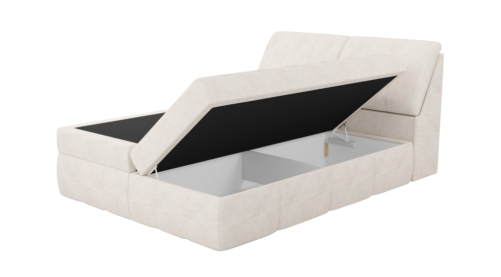 Kontinentálna posteľ LORENYO HR 180x200 cm, krémová