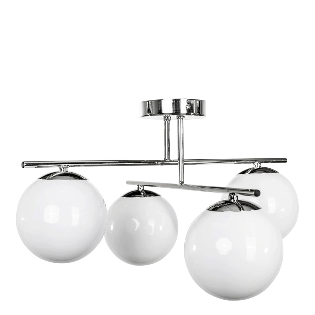 Stropné svietidlo gule 4-bodové chrómované AURORA