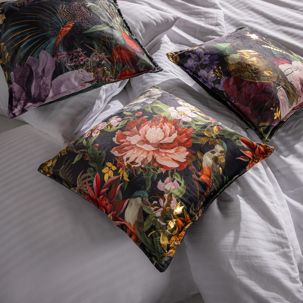 Dekoračná kvetinová obliečka na vankúš ROSARIO 45x45 cm