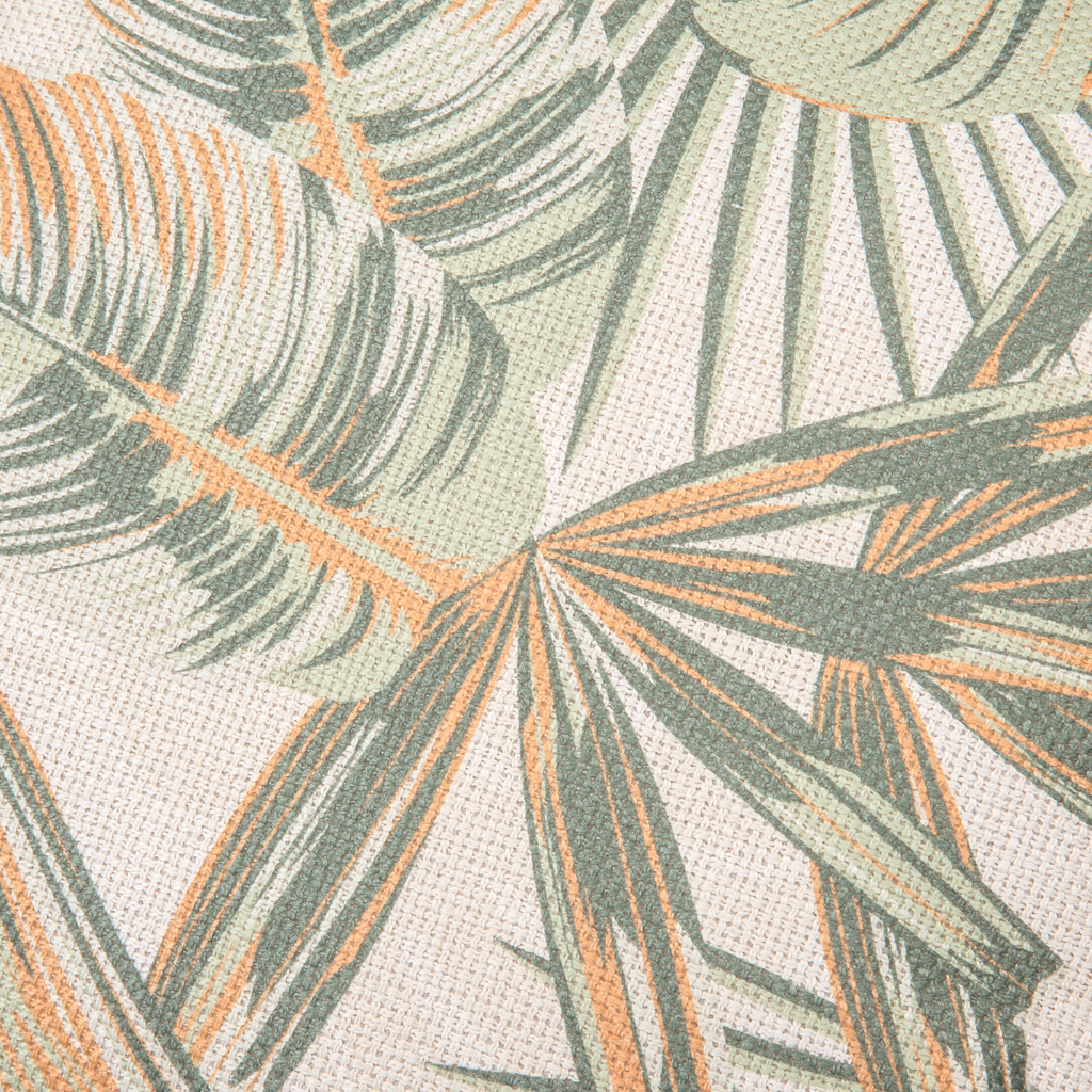 Dekoratívna obliečka na vankúš s listami zelená ALESSIA 45x45 cm