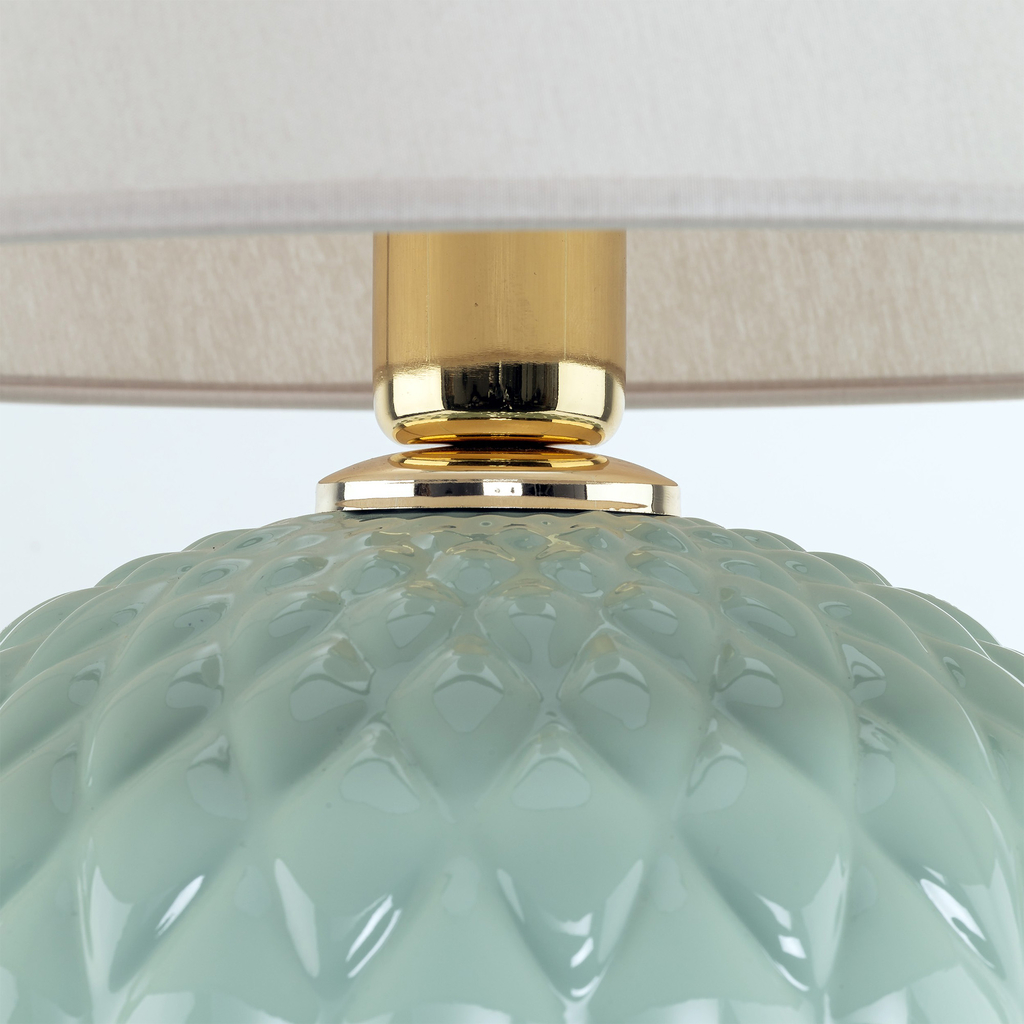 Stolná lampa mätovo-béžová SANTANA
