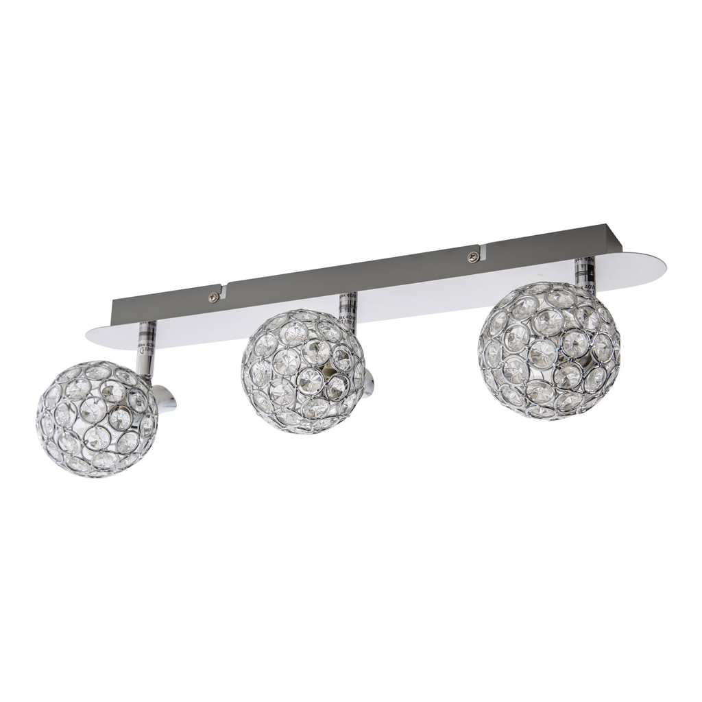 Lišta LED 3-bodová chrómová ELIA