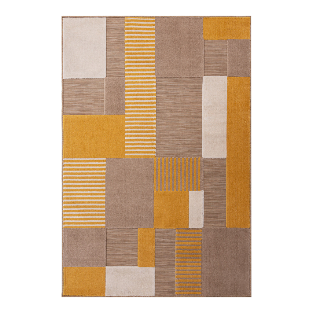 Vonkajší koberec s geometrickým vzorom 3D TROMSO 120 x 170 cm