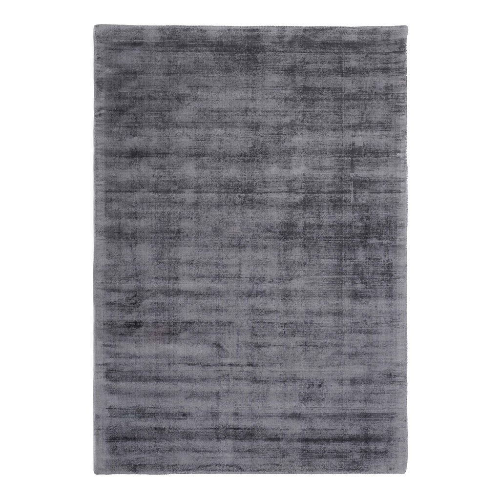 Ručne tkaný viskózový sivý koberec PREMIUM 240x340 cm