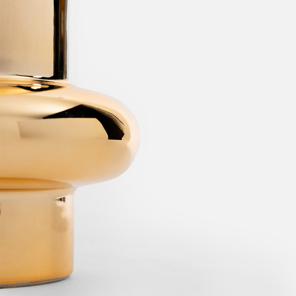 Moderná váza zlatá 20 cm