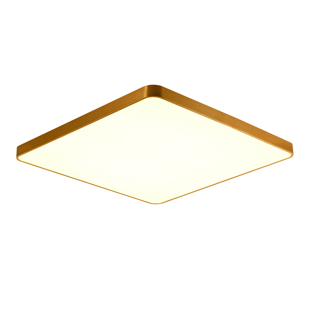 Stropná LED lampa štvorcová zlatá SIERRA 80 cm