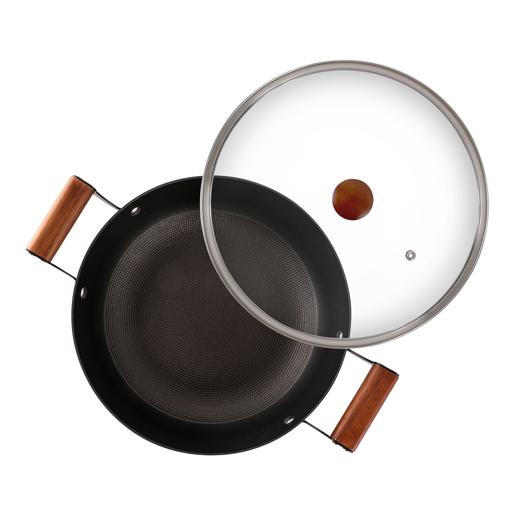 Liatinový hrniec FERRO nízky, čierny 3,5 l