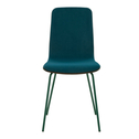 Velúrová stolička VINGE smaragdové