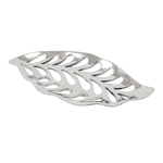 Ozdobný strieborný podnos s otvormi 35,5 cm