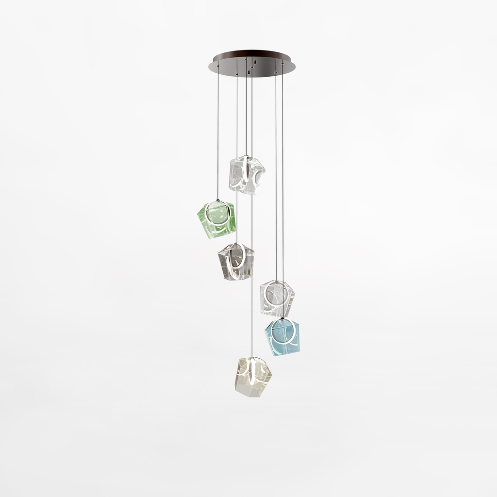 Závesné LED svietidlo s kruhovou základňou COLORE VI