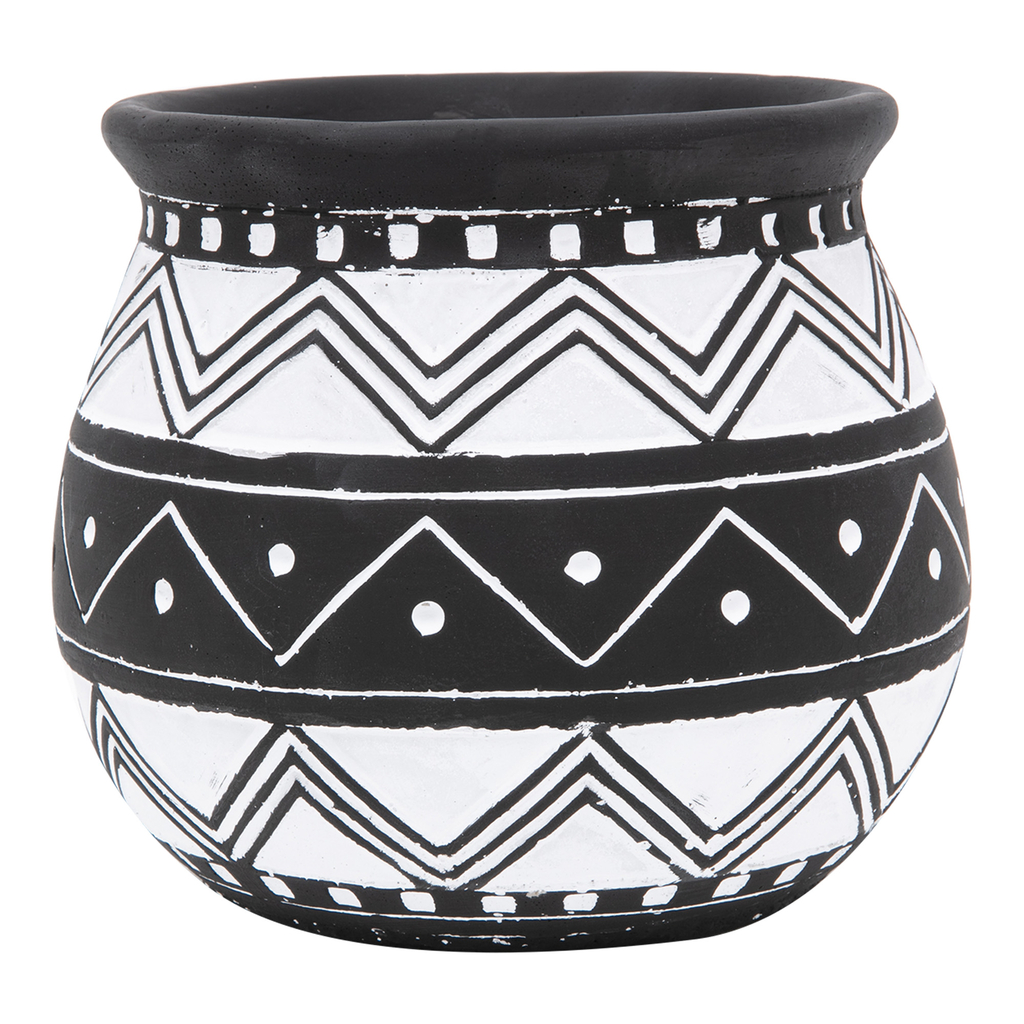 Ozdobný cementový obal 14 cm