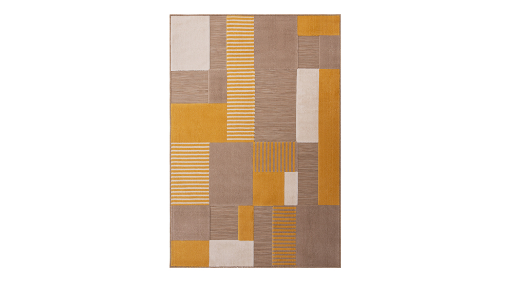 Vonkajší koberec s geometrickým vzorom 3D TROMSO 120 x 170 cm