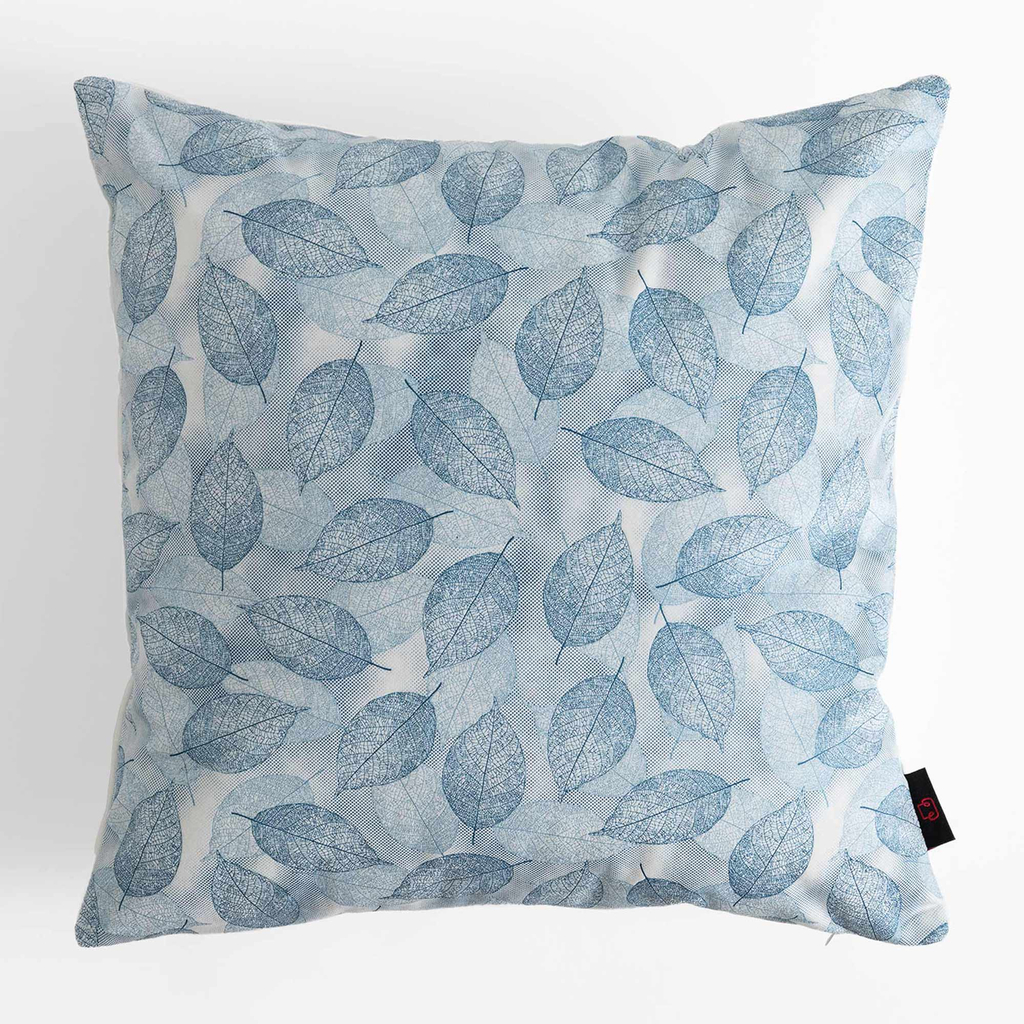 Obliečka na vankúš v listoch v modro-bielej farbe AURIR 45x45 cm